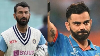 Cheteshwar Pujara and Virat Kohli Cheteshwar Pujara and Virat Kohli