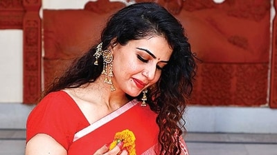 Smriti Kalra celebated Durga puja in Delhi this year Smriti Kalra celebated Durga puja in Delhi this year