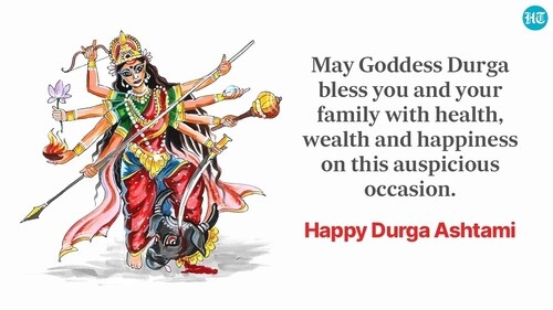 Maha Ashtami falls on the eighth day of Navratri and second day of Durga Puja. (HT Photo) Maha Ashtami falls on the eighth day of Navratri and second day of Durga Puja. (HT Photo)