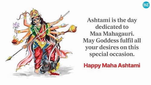 Send these wishes to your loved ones to celebrate Durga Ashtami or Maha Ashtami. (HT Photo) Send these wishes to your loved ones to celebrate Durga Ashtami or Maha Ashtami. (HT Photo)