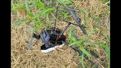 A drone recovered in Ferozepur. (Sourced)