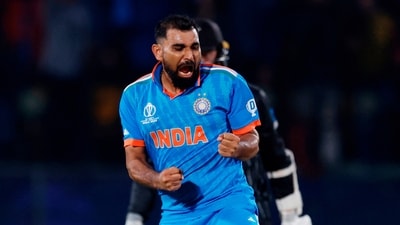 For India's bowling department, Mohammed Shami took a five-wicket haul. (REUTERS)