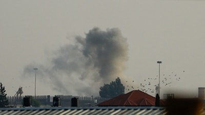 Israel-Hamas War: Smoke rises following Israeli strikes at the border with Egypt, as the conflict between Israel and Palestinian Islamist group Hamas continues, as seen from Rafah, southern Gaza Strip. (Reuters)