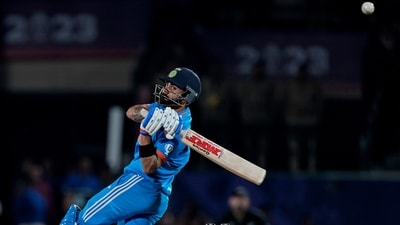 Chasing a target of 274 runs, India reached 274/6 in 48 overs, courtesy of Virat Kohli, who smacked 95 off 104 balls. (AP) Chasing a target of 274 runs, India reached 274/6 in 48 overs, courtesy of Virat Kohli, who smacked 95 off 104 balls. (AP)