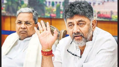 Shivakumar’s gag order came after several party leaders, including public works minister Satish Jarkiholi and Congress party chief whip Ashok Pattan, openly issuing statements about the change in the government. (File photo) Shivakumar’s gag order came after several party leaders, including public works minister Satish Jarkiholi and Congress party chief whip Ashok Pattan, openly issuing statements about the change in the government. (File photo)