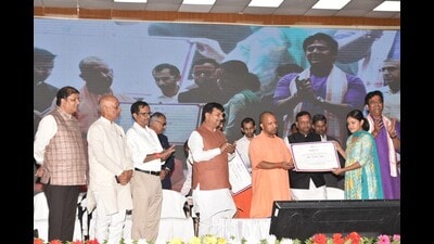 Uttar Pradesh chief minister Yogi Adityanath at an event at Madan Mohan Malaviya University of Technology in Gorakhpur. (HT photo) Uttar Pradesh chief minister Yogi Adityanath at an event at Madan Mohan Malaviya University of Technology in Gorakhpur. (HT photo)