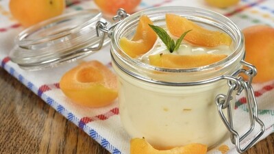Apricot mishti doi Apricot mishti doi
