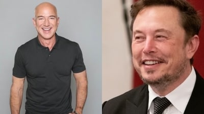 Jeff Bezos awarded the product a perfect five-star rating and expressed that he is a ‘long-time fan’. (X/@JeffBezos and AFP)