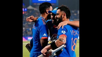 A cricket fan posted this pic ahead of the India vs New Zealand Cricket World Cup match and manifested team India's win. (X/@SivaHarsha_23) A cricket fan posted this pic ahead of the India vs New Zealand Cricket World Cup match and manifested team India's win. (X/@SivaHarsha_23)