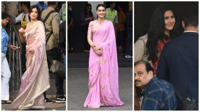 Janhvi Kapoor, Kriti Sanon and Katrina Kaif at the Kalina airport. Janhvi Kapoor, Kriti Sanon and Katrina Kaif at the Kalina airport.