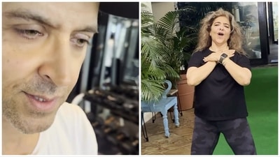 Hrithik Roshan shared Pinkie Roshan's dancing video on her birthday. Hrithik Roshan shared Pinkie Roshan's dancing video on her birthday.