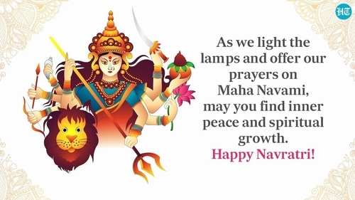 Maha Navami serves as a reminder of the power of faith and the strength of righteousness in the face of adversity. (HT Photo) Maha Navami serves as a reminder of the power of faith and the strength of righteousness in the face of adversity. (HT Photo)
