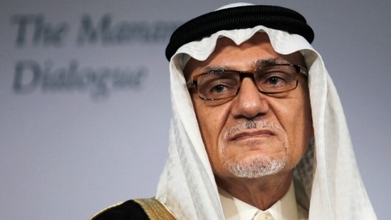 Israel-Hamas War: Saudi prince Turki al-Faisal is seen.