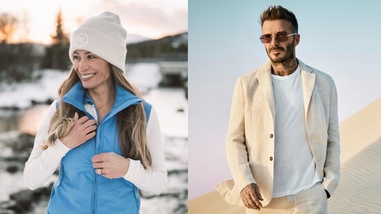 Rebecca Loos has called out David Beckham for playing the 'victim' (Instagram/David Beckham/Rebecca Loos)