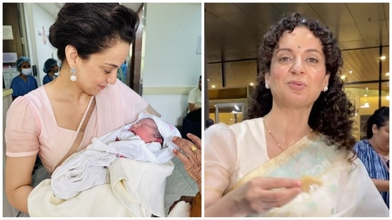 Kangana Ranaut distributed sweets at airport on becoming an aunt.