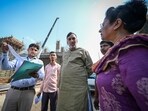 Delhi Environment Minister Gopal Rai at a construction site in New Delhi on October 9. Delhi Environment Minister Gopal Rai at a construction site in New Delhi on October 9.