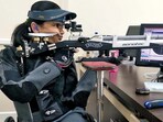 Avani Lekharawon gold in the women's R2 10m air rifle standing SH1 category with a games record score of 249.6.