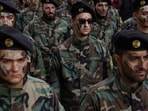 Israel-Hamas War: Members of Hezbollah take part in the funeral of Hezbollah member Abbas Shuman, who was killed in southern Lebanon amidst tension between Israel and Hezbollah, during his funeral, in Baalbek.