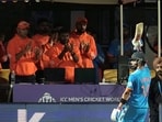 India's Virat Kohli acknowledges the crowd after being out on 95.