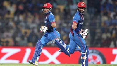 Chasing 283, the Afghans reached 286/2 in 49 overs, courtesy of half-centuries from Ibrahim Zadran (87), Rahmat Shah (77*) and Rahmanullah Gurbaz (65). (Afghanistan Cricket Board Twitte) Chasing 283, the Afghans reached 286/2 in 49 overs, courtesy of half-centuries from Ibrahim Zadran (87), Rahmat Shah (77*) and Rahmanullah Gurbaz (65). (Afghanistan Cricket Board Twitte)