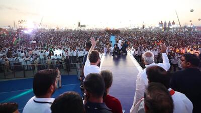 Even before the election dates were announced, it was Sonia Gandhi who first led the Telangana state war cry making it a campaign issue (File photo)