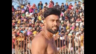 Harvinder Singh, kabaddi player, was shot at in Dhurkot Ransih village in Moga district on Monday morning.
