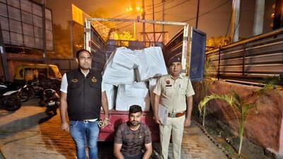 Hemendra Kumar Meena, deputy commissioner of police (crime), said during questioning, the suspect revealed that the firecrackers were smuggled in from Tamil Nadu, Saran in Bihar, and Muzzafarnagar and Saharanpur in Uttar Pradesh. (HT Photo) Hemendra Kumar Meena, deputy commissioner of police (crime), said during questioning, the suspect revealed that the firecrackers were smuggled in from Tamil Nadu, Saran in Bihar, and Muzzafarnagar and Saharanpur in Uttar Pradesh. (HT Photo)