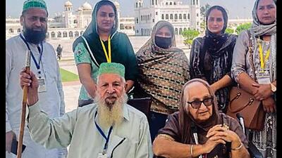 Two cousins, separated during the Partition 76 years ago, were reunited at the landmark Kartarpur Corridor, in an emotional meeting made possible through social media, a Pakistani official said on Monday.
