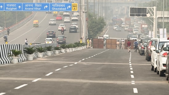 Three Lane Sarai Kaley Khan Flyover inaugurated by Delhi Chief Minister Arvind Kejriwal with PWD Minister Atishi, in New Delhi (Photo by Vipin Kumar/ Hindustan Times)