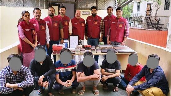 The seven people were arrested last week. (HT PHOTO)