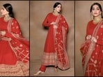 Sonam Kapoor is here to show you how to slay red like a pro as she donned a gorgeous Sabyasachi anarkali. The actress is an absolute fashionista who can pull off any look to perfection. Whether it's a casual dress or a sartorial saree, Sonam knows how to turn heads. And her latest ethnic look is no exception and is sure to inspire your festive wardrobe. Scroll down to get some fashion notes from the style diva.