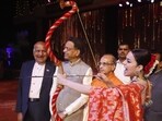 Kangana Ranaut performs the Ravan Dahan at Luv Kush Ramleela Kangana Ranaut performs the Ravan Dahan at Luv Kush Ramleela