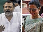 BJP MP Nishikant Dubey and Mahua Moitra BJP MP Nishikant Dubey and Mahua Moitra