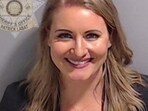 Jenna Ellis is shown in a police booking mugshot released by the Fulton County Sheriff's Office on August 23.