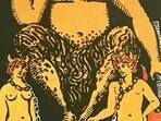 The devil tarot card. The devil tarot card.
