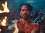 Tiger Shroff in a still from Ganapath. 
