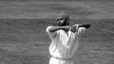 Variously described as poetry in motion and the smiling assassin, Bedi was an amalgam of grace and cunning, of guile and intelligence. (ICC Twitter) Variously described as poetry in motion and the smiling assassin, Bedi was an amalgam of grace and cunning, of guile and intelligence. (ICC Twitter)