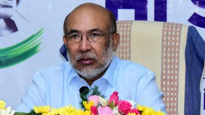 Chief minister N Biren Singh said the seized weapons include AK 47 rifles. (PTI)