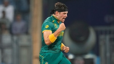 Meanwhile, Gerald Coetzee took three wickets for South Africa. Marco Jansen and Kagiso Rabada bagged two wickets each. (AP) Meanwhile, Gerald Coetzee took three wickets for South Africa. Marco Jansen and Kagiso Rabada bagged two wickets each. (AP)