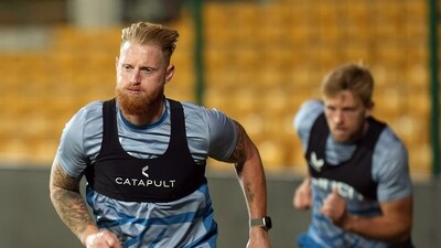 England's Ben Stokes during a practice session (PTI) England's Ben Stokes during a practice session (PTI)