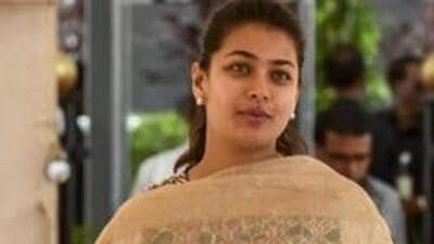 Sushil Kumar Shinde’s daughter, Praniti Shinde, ia a three-time Congress MLA from Solapur city central assembly segment (Kunal Patil/HT File Photo) Sushil Kumar Shinde’s daughter, Praniti Shinde, ia a three-time Congress MLA from Solapur city central assembly segment (Kunal Patil/HT File Photo)