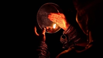 During Karwa Chauth, married women observe a difficult nirjala fast for their husbands' long lives, prosperity and safety. (Pinterest) During Karwa Chauth, married women observe a difficult nirjala fast for their husbands' long lives, prosperity and safety. (Pinterest)