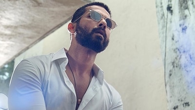 Shahid Kapoor in the first look for Deva.