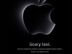 Logo of Apple's 'Scary fast' event (Image courtesy" Apple) Logo of Apple's 'Scary fast' event (Image courtesy" Apple)