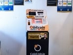 A cryptocurrency ATM in Hong Kong, China, on Tuesday, Oct. 24, 2023. Photographer: Lam Yik/Bloomberg