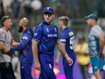 England's captain Jos Buttler after South Africa won the ICC Men's Cricket World Cup 2023 match against England, at Wankhede Stadium, in Mumbai England's captain Jos Buttler after South Africa won the ICC Men's Cricket World Cup 2023 match against England, at Wankhede Stadium, in Mumbai