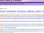CSBC Bihar Police Constable exam date 2023 live updates (csbc.bih.nic.in, screenshot of home page)