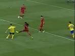 Ronaldo scores a left-footed goal for Al Nassr Ronaldo scores a left-footed goal for Al Nassr