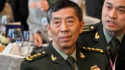 China on October 24 removed its defence minister Li Shangfu from its cabinet as part of a major reshuffle of its top leadership (REUTERS FILE PHOTO) China on October 24 removed its defence minister Li Shangfu from its cabinet as part of a major reshuffle of its top leadership (REUTERS FILE PHOTO)
