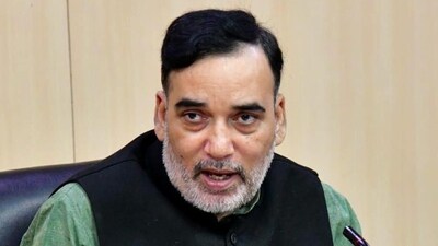 Delhi Environment Minister Gopal Rai during press conference in New Delhi on Monday. (HT Photo) Delhi Environment Minister Gopal Rai during press conference in New Delhi on Monday. (HT Photo)